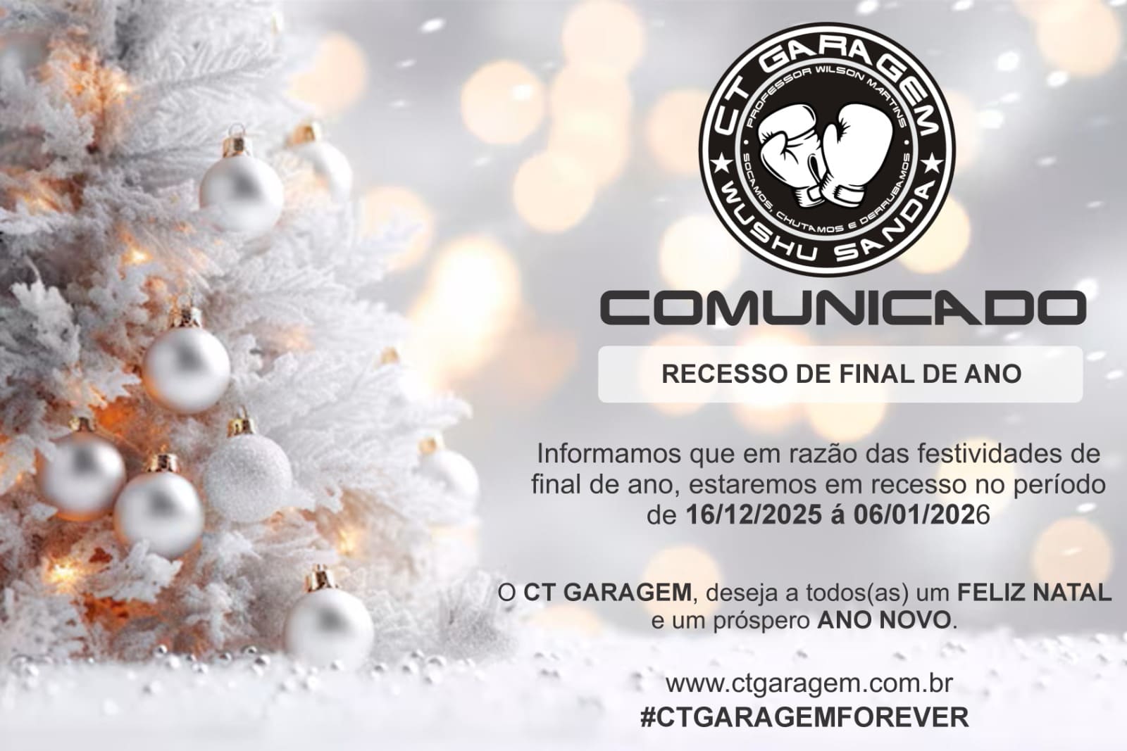 CT GARAGEM entra em recesso de final de ano e retorna em janeiro com força total